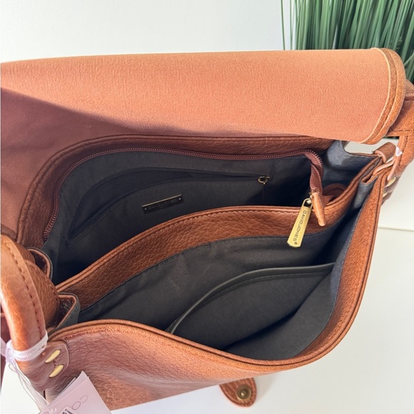 NWT David Jones large crossbody bag brown - Picture 8 of 12